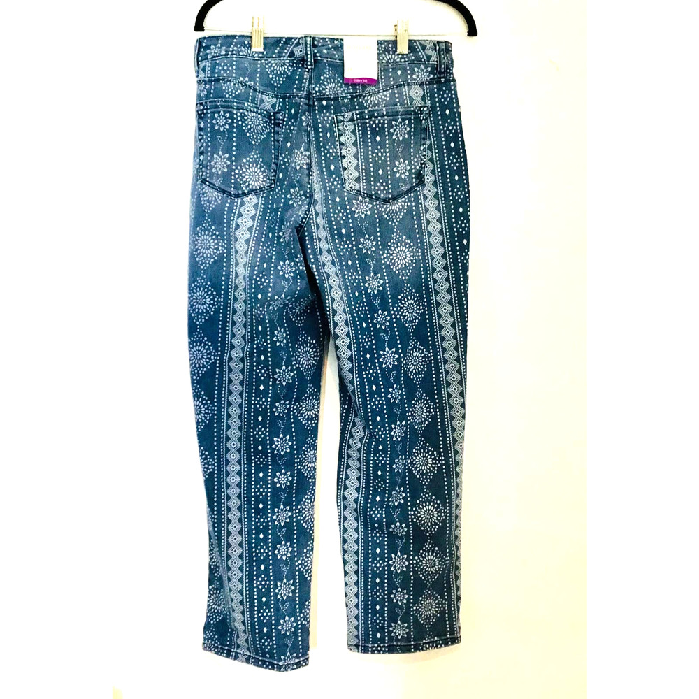 Style & Co Mid Rise Boyfriend Boho Jean True Tears - Picture 2 of 6